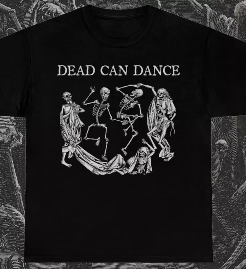 Camiseta de algodón pesado de la banda Dead Can Dance, color negro, todas las tallas, CS560
