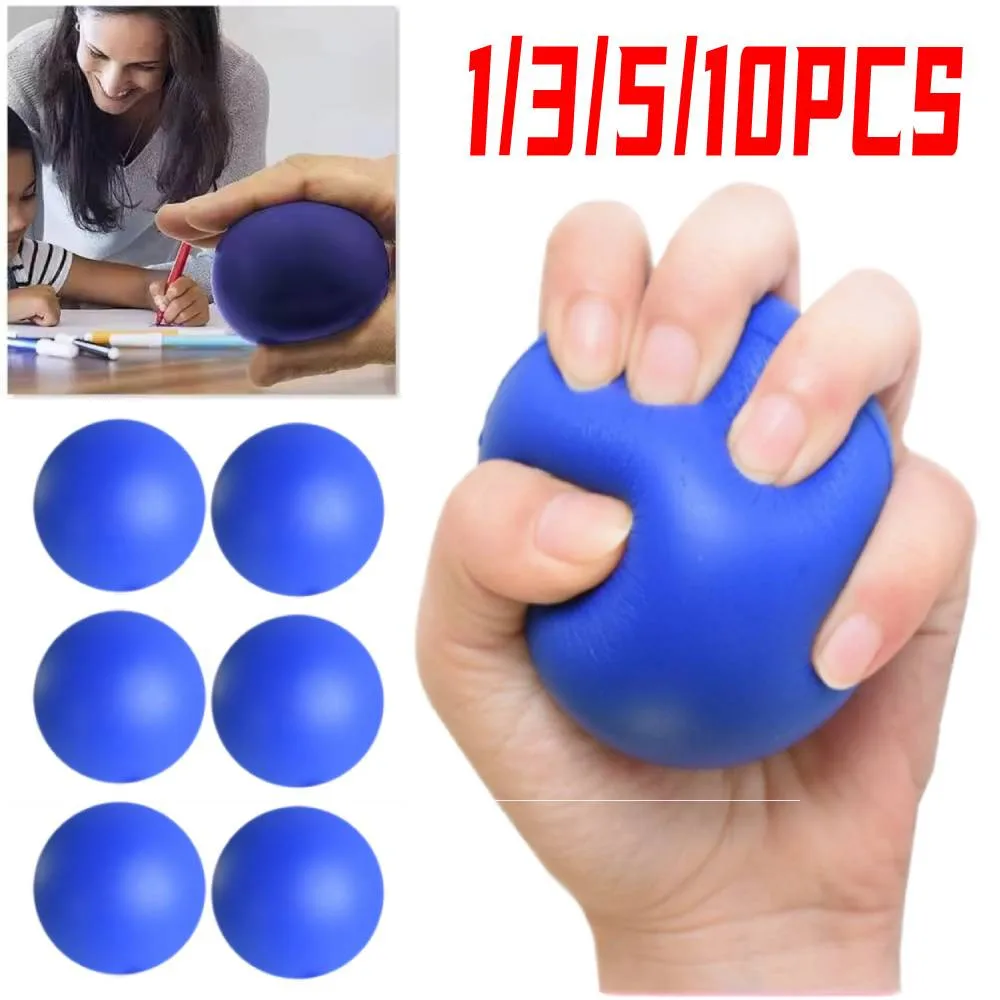 1~10PCS Junior Grip Ball Silicone Material High Elasticity And Anti-slip Food Grade Material Massage Hands Relieve Stress Grip