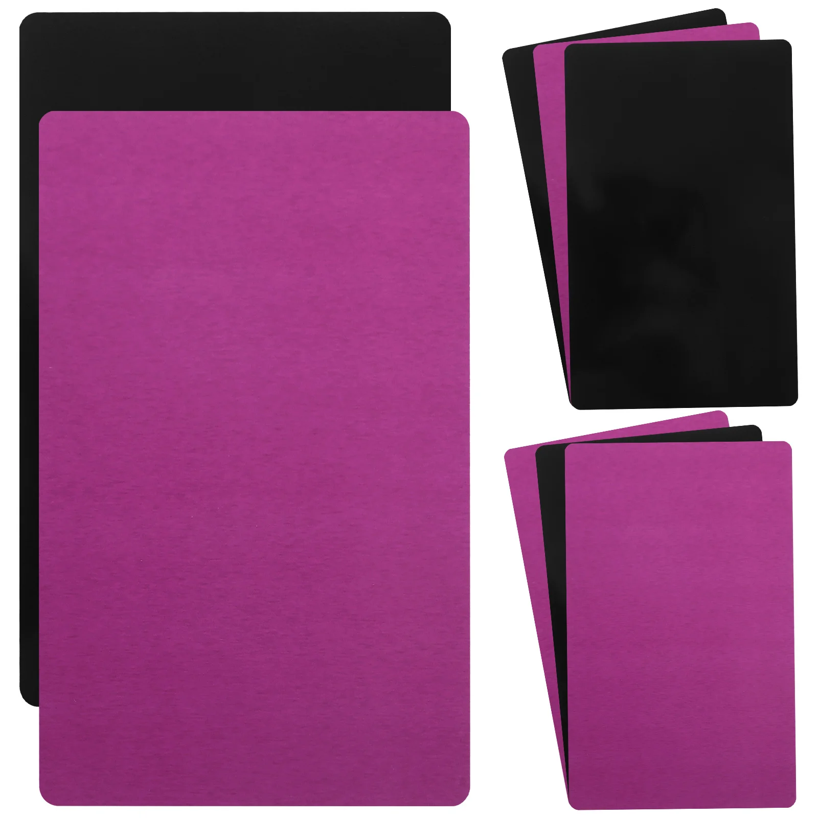 

8Pcs Blank Metal Business Cards for Sublimation Printing Thick Wear-Resistant DIY Nameplates Labels Number Tags