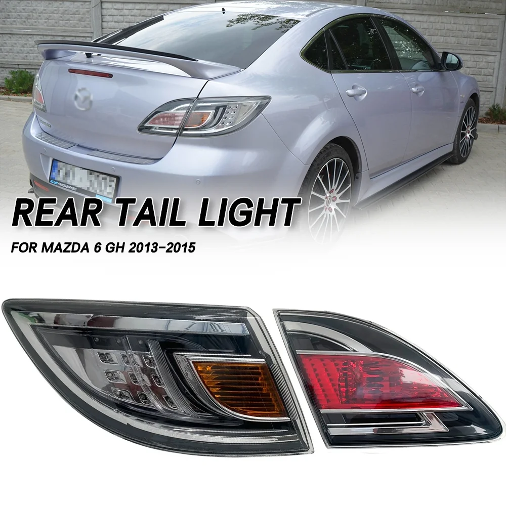 Left/Right Side Car Tail light Rear Bumper Light Stop Brake Lamp Turn Signal Warning For Mazda 6 GH 2013 2014 2015