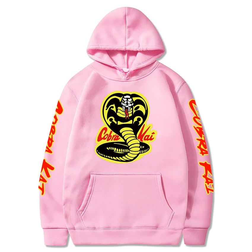 Design COBRA KAI Hoodies Men Women Sweatshirts COBRA KAI Clothes boys girls Autumn Hooded black Hoodie