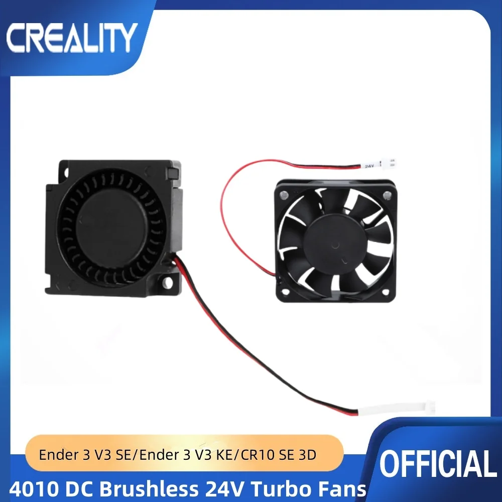 Creality Ender 3 ventiladores originales 4010 40x40x10MM DC 24V extrusora ventilador de extremo caliente y ventilador Turbo 24V DC para Ender 3 /