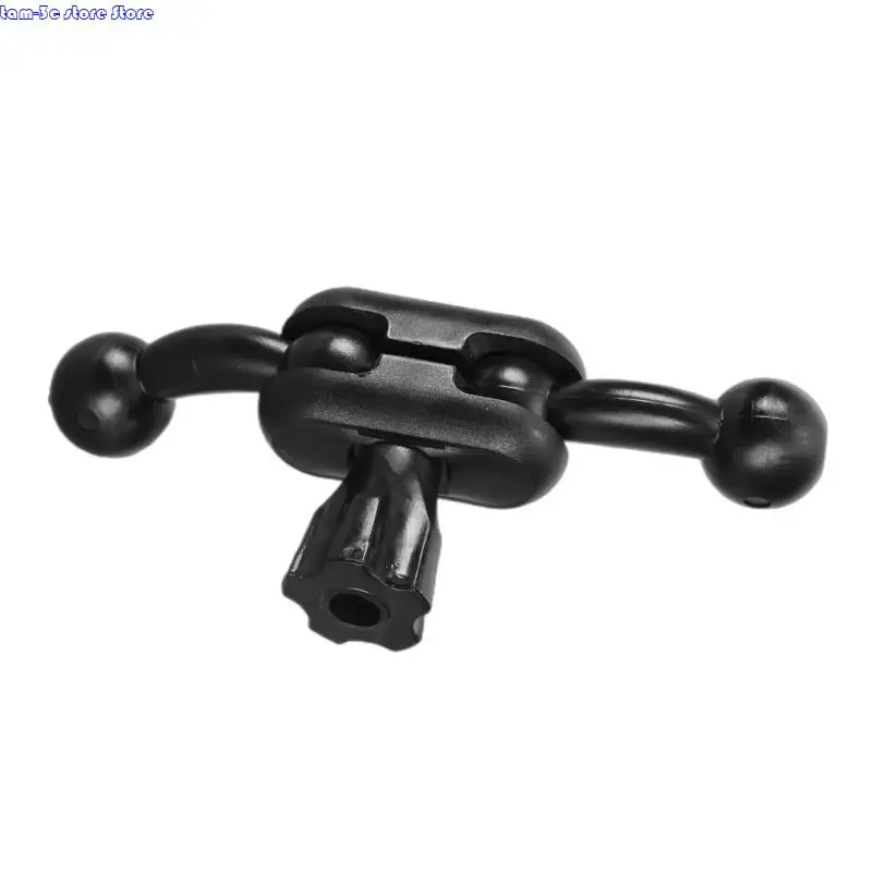 D0UA 17mm 더블 사이드 볼 마운트 암 확장로드 자동차 전화 홀더 및 내비게이션 비디오 라이트 리그 사진 장비에 적합합니다.