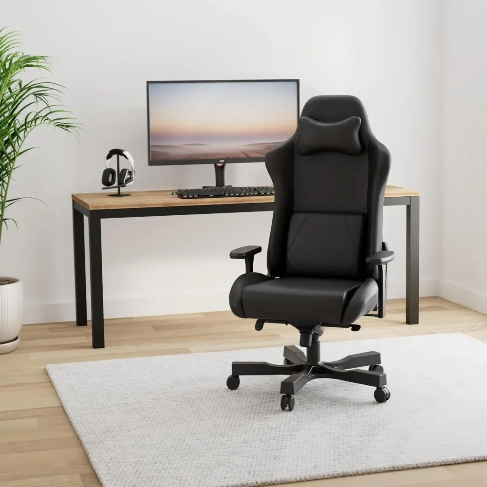 Gaming Chairs, Ergonomic Gaming Chair, High Chair and Lumbar Pillow for Computer Desk, Video Game Chairs