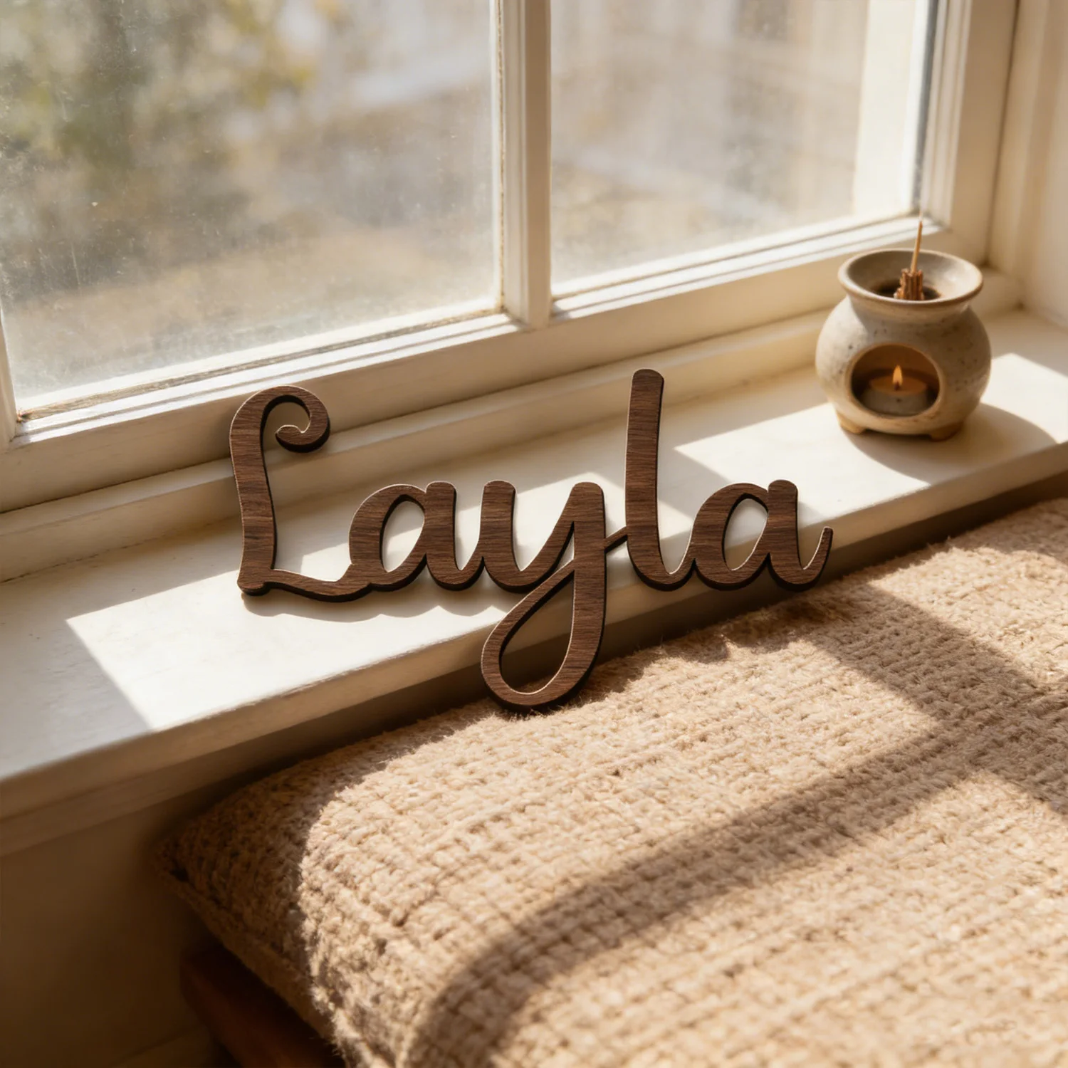 1pc Customized personalized name tag, Custom content, no need for electricity Children's room name decoration view 4
