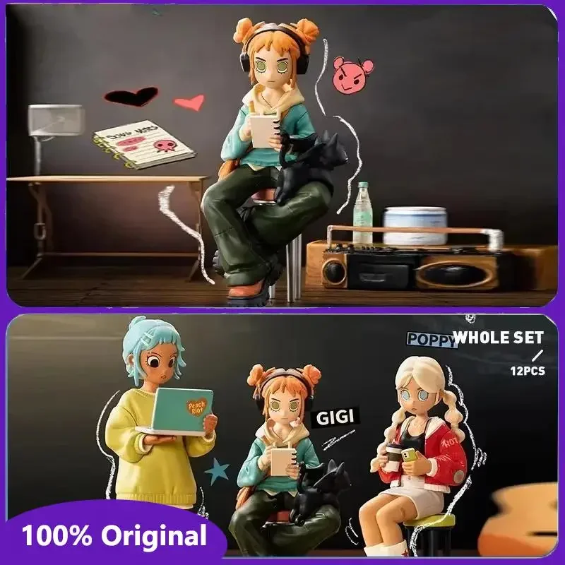 

Original Peach Riot Rise Up Series Blind Box Guess Bag Mystery Box Toys Doll Cute Anime Figure Desktop Ornaments Gift