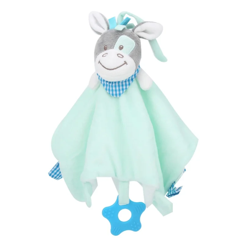 Cobertor de segurança do bebê mordedor infantil cobertores calmantes pelúcia animal consolador brinquedos # 3 # 1