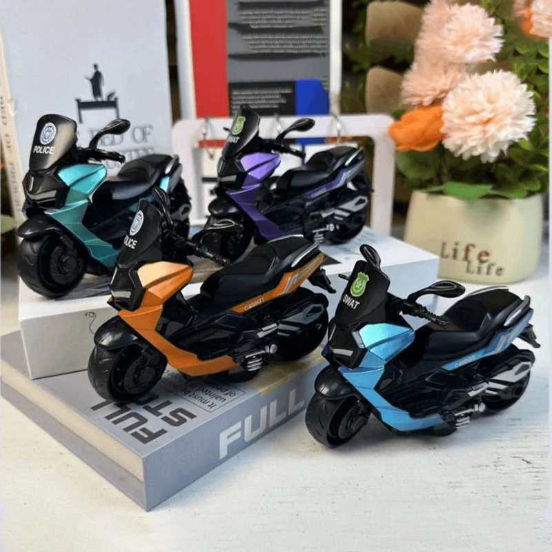 

1: 64 Alloy Simulation Motorcycle Scooter Model Vehicle Collection Office Model Toy Diecast Motorcycle Simulation Portable