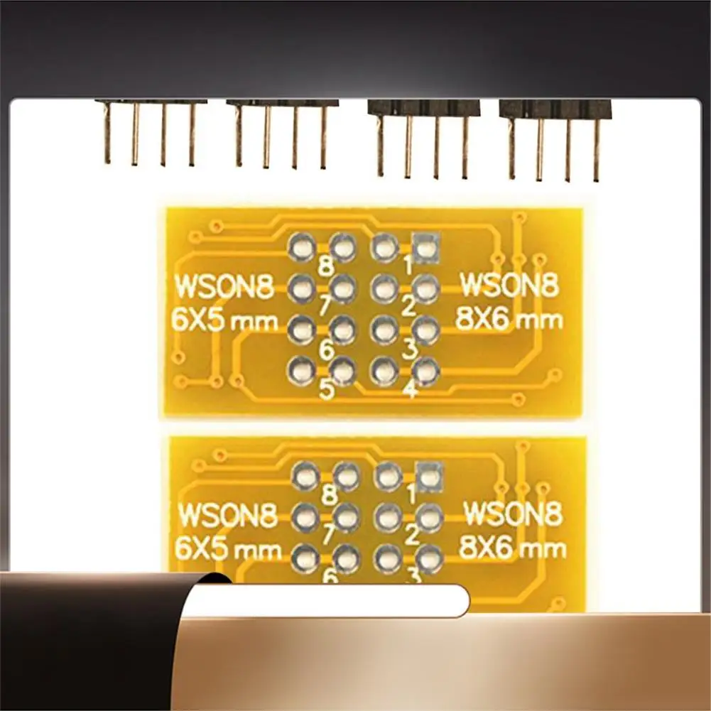 2PCS Programmer Adapter WSON8 To DIP8 Programmer Adapter Board QFN8/DFN8 To DIP8 & WSON8/MLF8 To DIP8 Socket-N35R