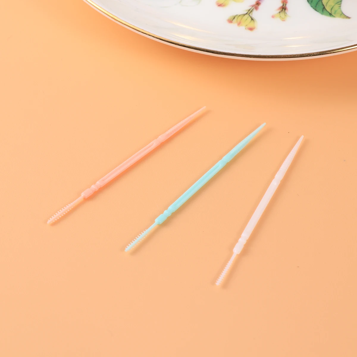 

600 Pcs Interdental Cleaners Household Toothpick Floss Brush Reusable