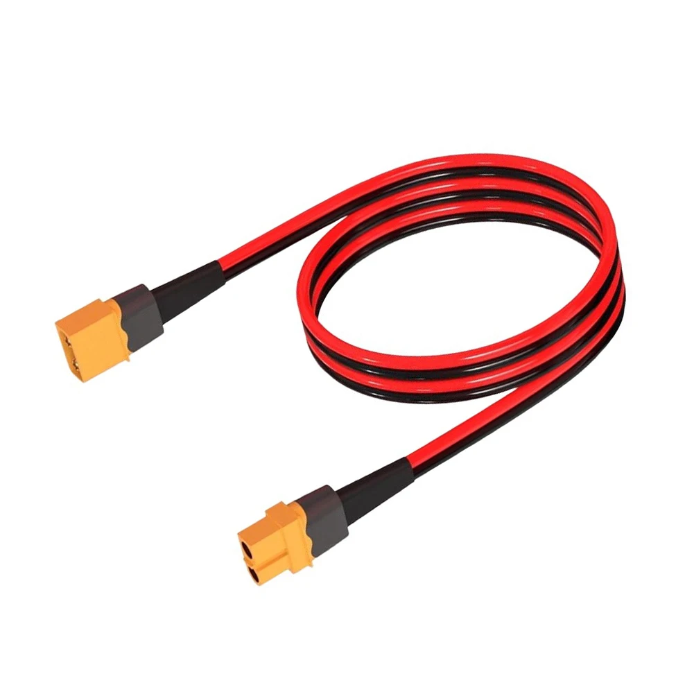30A 12AWG For XT60 Extension Cable Male To Female Pure Copper Power For RC Battery Energy Storage 61cm-183cm