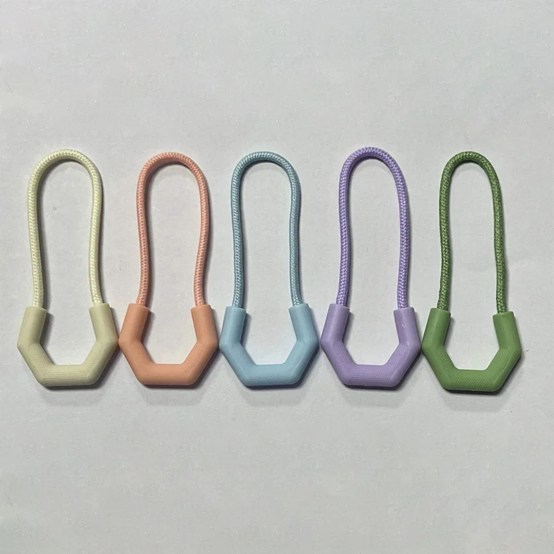 10Pcs Zipper Pull Puller Fit Rope Tag Replacement Clip Broken Buckle Fixer Zip Cord Tab Travel Bag Suitcase Laundry Luggage