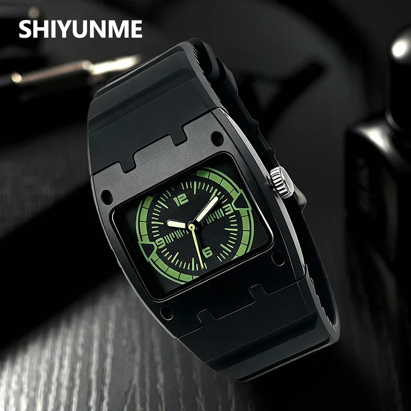 SHIYUNME Fashion Brand Top Men's Quartz Watch Creative Design Unique Watch New LED Waterproof Sports Man Women Alike Wristwatch