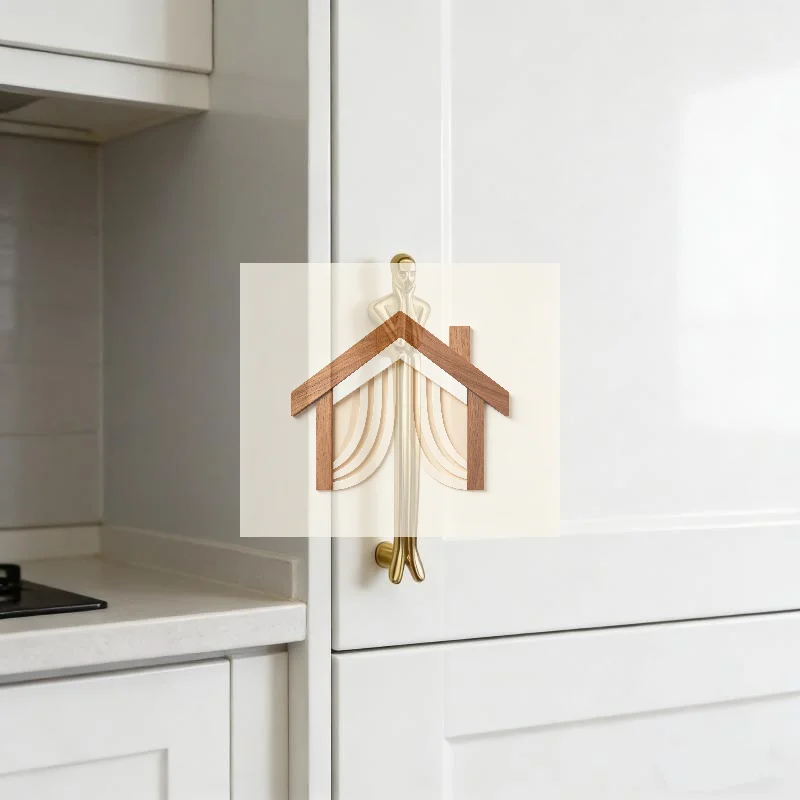 Creative Humanoid Long Furniture Pulls Nordic Modern Drawer Knobs Waterproof for Bathroom Cabinet Closet Door Interior Decorati