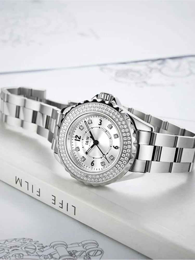 CARNIVAL Fashion Quartz Watches for Woman High End Switzerland Watch Ladies Sapphire Glass Luminous Waterproof Reloj Para Mujer