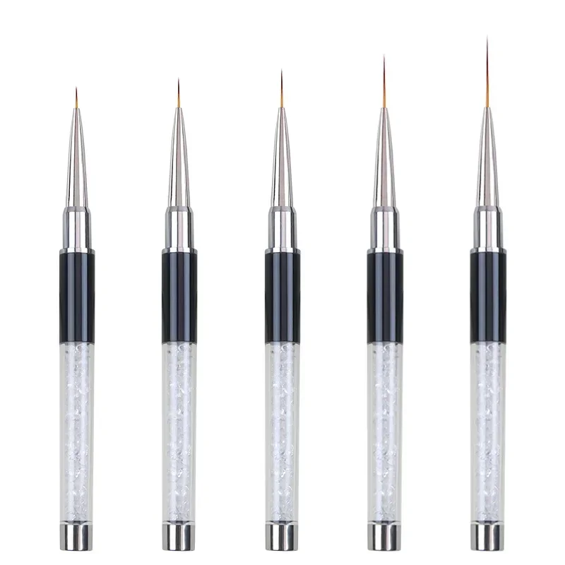 Pinceaux pour Nail Art, Stylo d'Amélioration des Ongles, Peinture Colorée Carimplantée, Stylo à Fleurs, Outil de Dessin au Ligne, Outils de Manucure