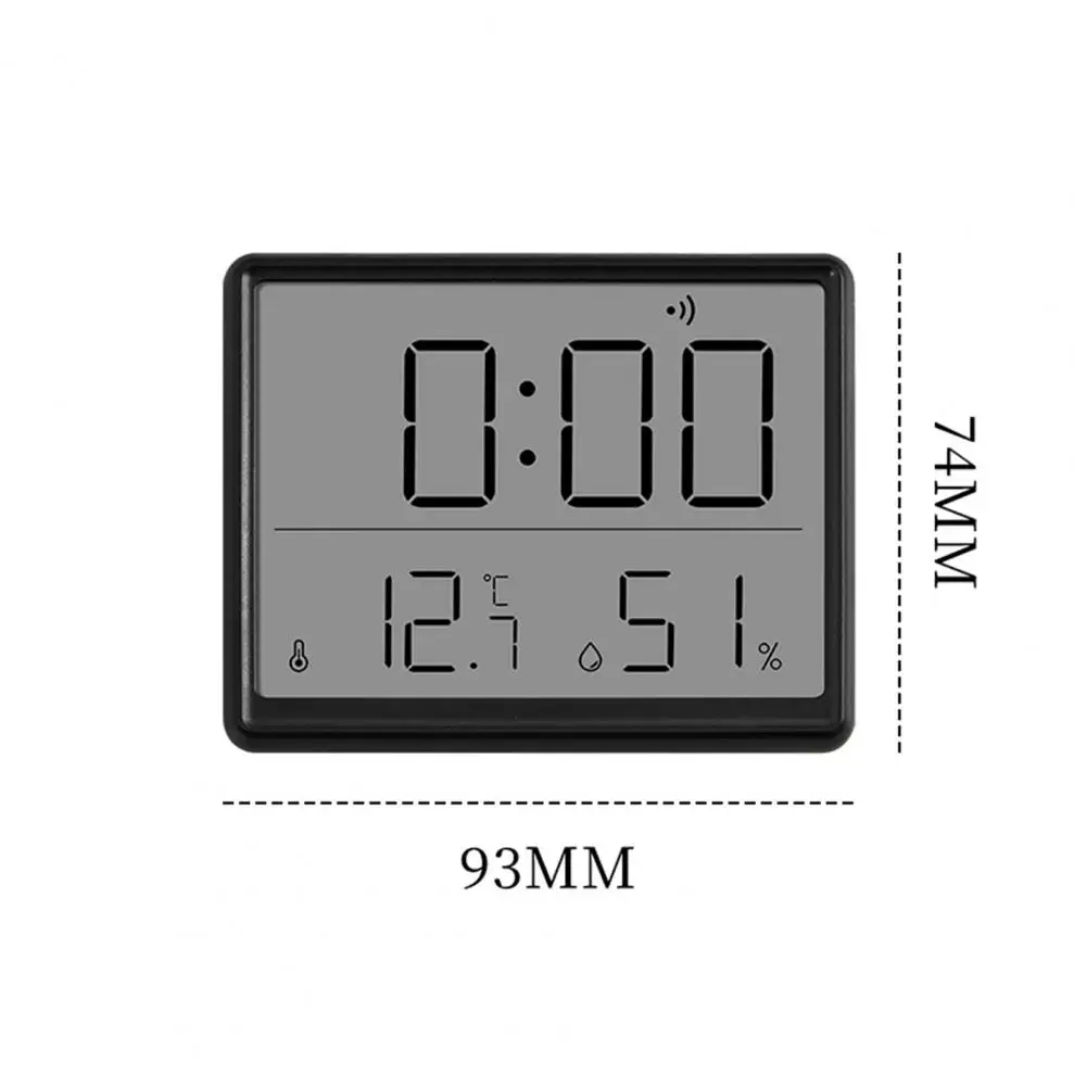 Lightweight Travel Clock Lcd Digital Alarm Clock with Modern Design Easy-to-read Humidity Temperature Display Multifunction