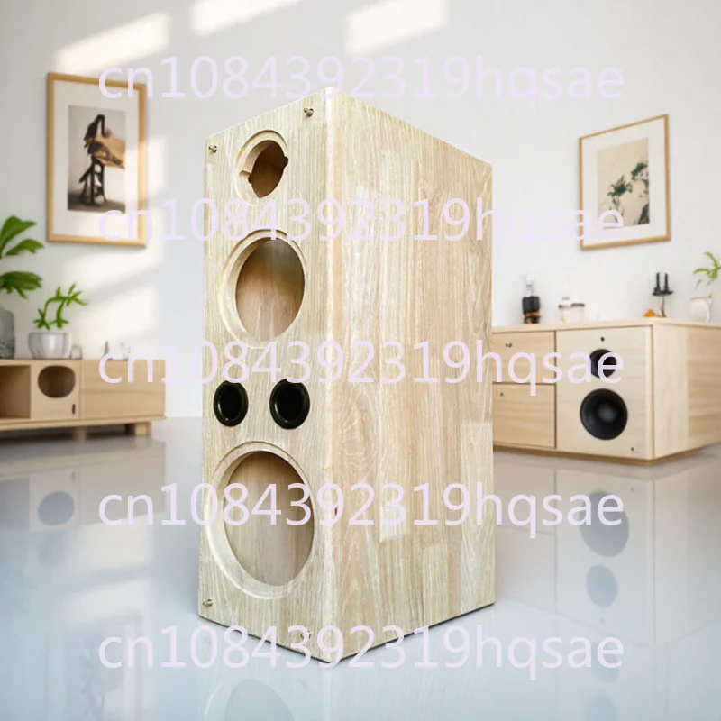 1pcs DIY 8 Inch Solid Wood 3-Way Empty Speaker Box Passive Bookshelf Floorstanding Front Main Audio Home Speaker Housing