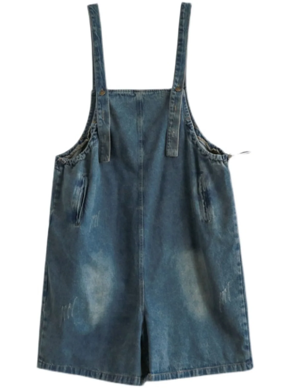 

Корейские универсальные джинсовые комбинезоны больших размеров, женские летние комбинезоны 2025, новинка больших размеров, утягивающие повседневные брюки пять четвертей