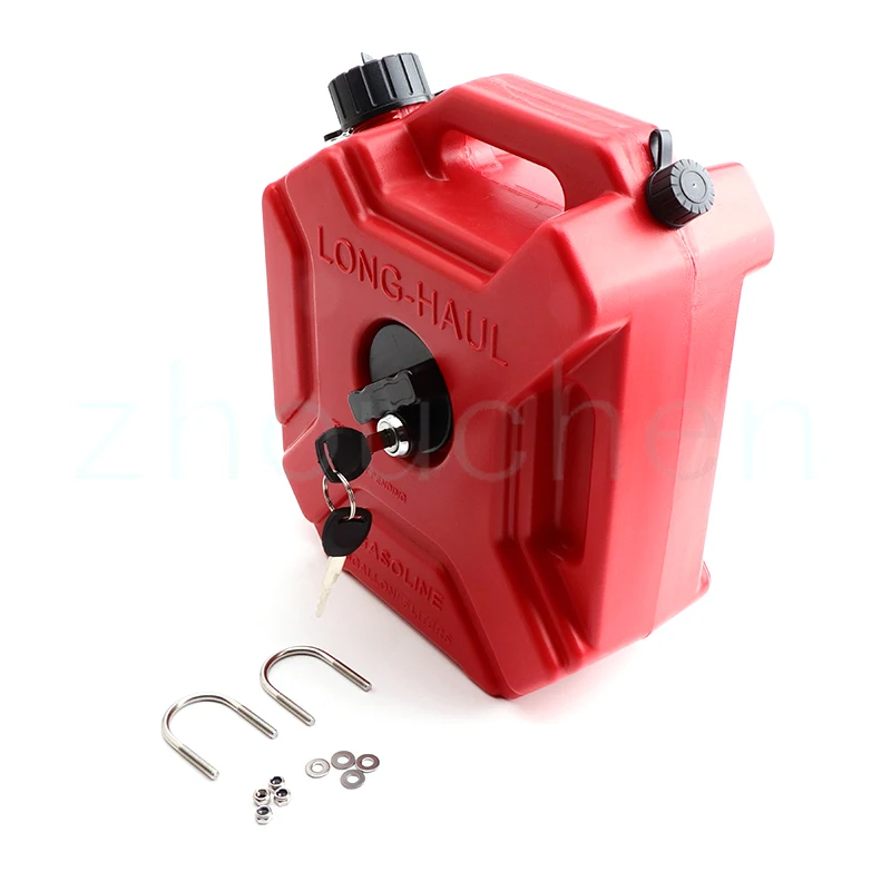 

Red 5L For Liters Jerry Can Fuel Tank Can Car Motorcycle Spare Petrol Oil Tank Backup Jerrycan Fuel-jugs Canister With Lock