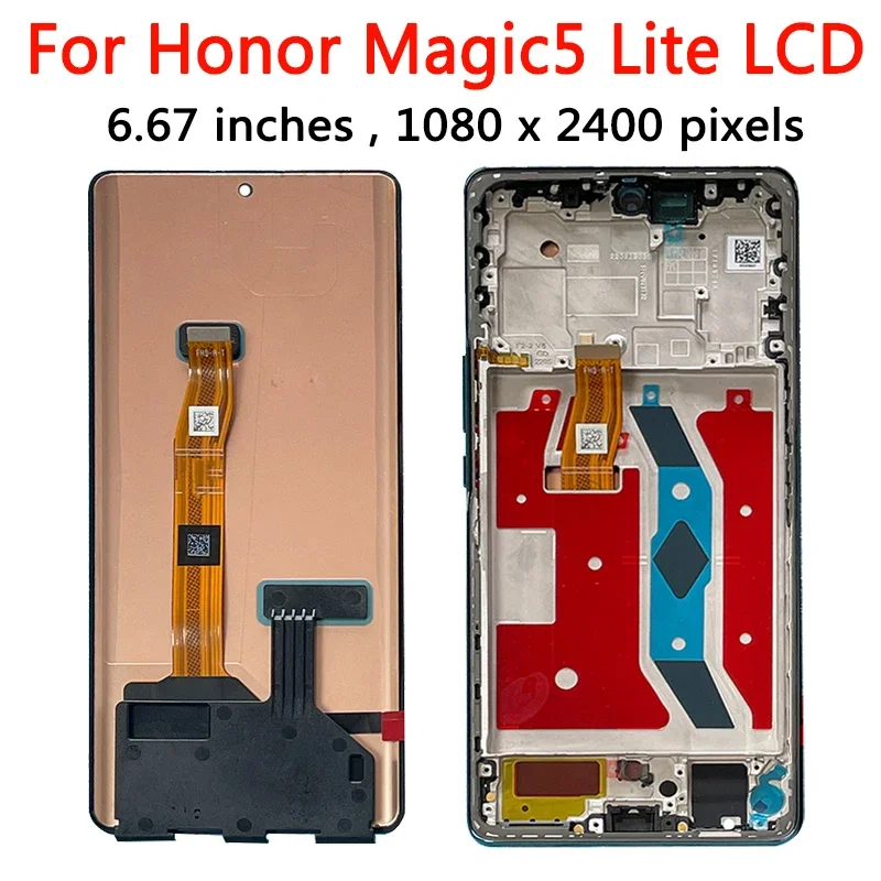 New For Honor Magic5 Lite RMO-NX3 LCD Replacement for HUAWEI Honor Magic 5 Lite LCD Touch Screen Digitizer Assembly