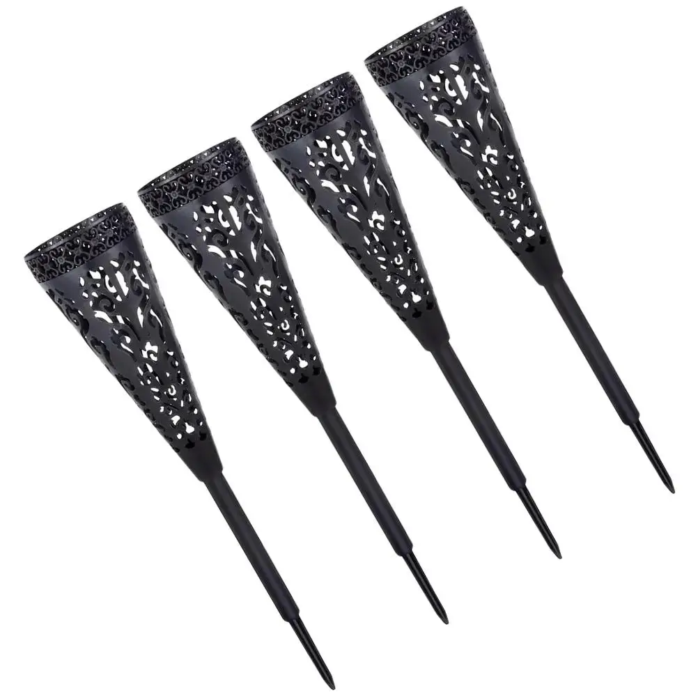 

4 Pcs Vases For Flowers Memorial Grave Layout Props Hollow Grave Vase Garden Stake Arrangement Holder Decorations