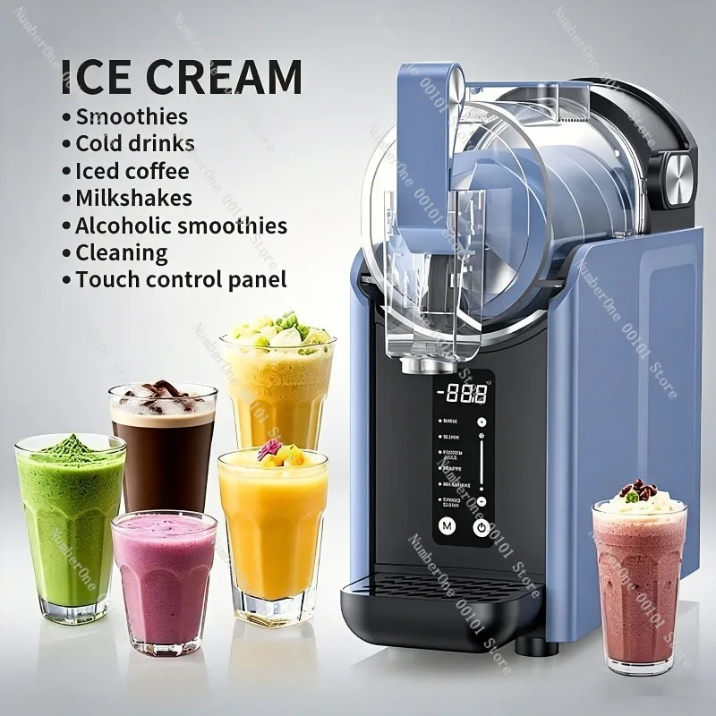 Home Kitchen Slush Machine Household Frozen Drink Maker Small Single Tank Automatic Cleaning Ice Cream Smoothie Blender Snow