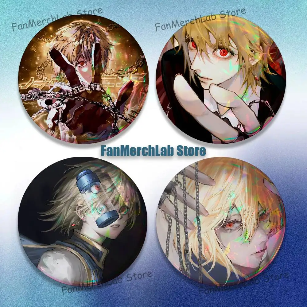 

H-HunterS X K-KurapikaS H-Hunter Brooches for Backpack Jewelry Accessories Gift Round Creative Anime Badge Brooch on Gifts