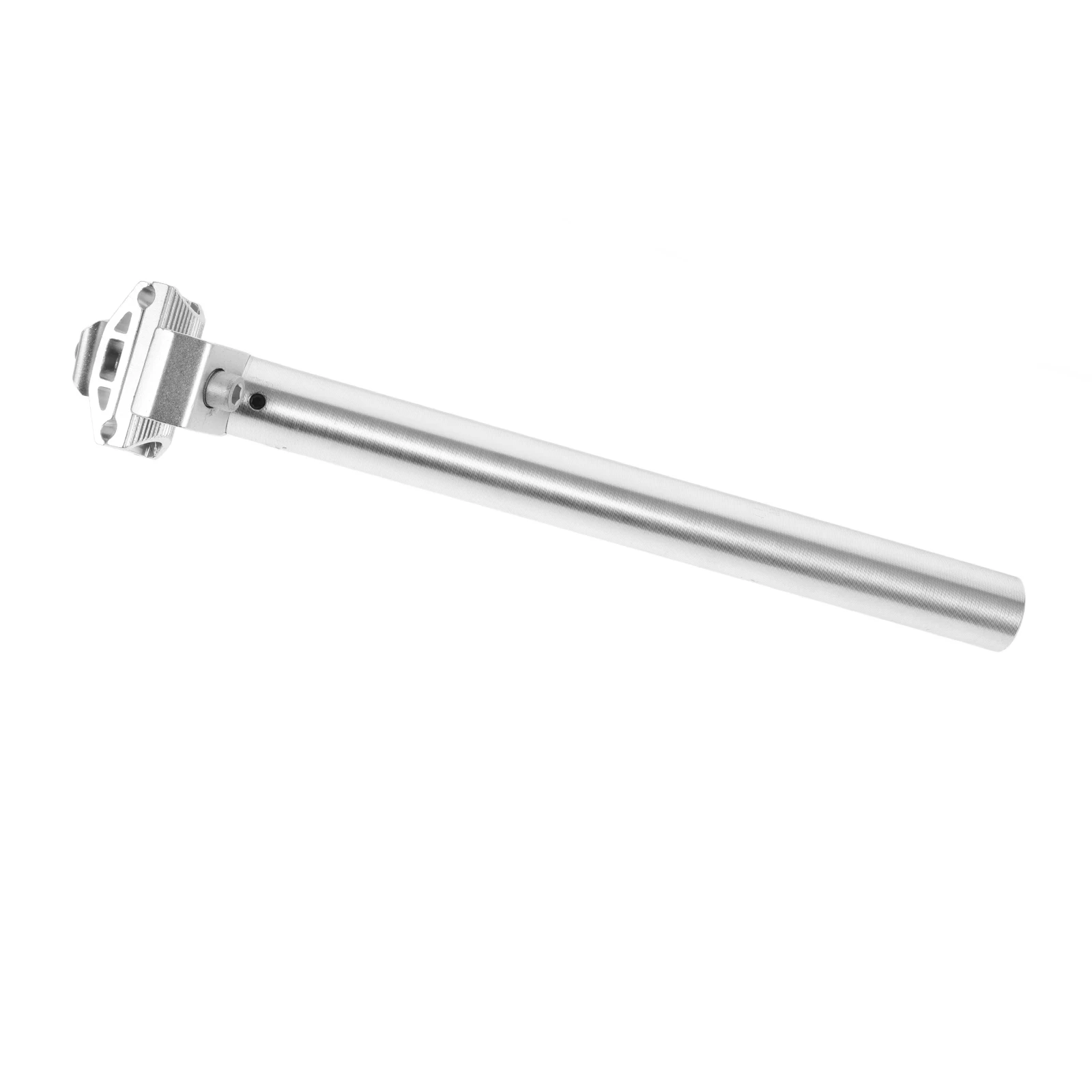 

Bicycle Seat Post 27.2x300mm Silver Aluminum Alloy Compatible Mountain Bike Road Bike Adjustable Seatpost Tube Dropper Lever