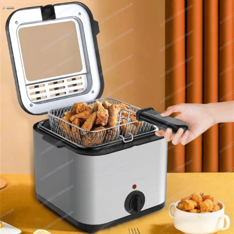 Large Capacity All-in-One Electric Fryer for Home Kitchen for Chicken Fillet and French Fries 1PC Fryer App