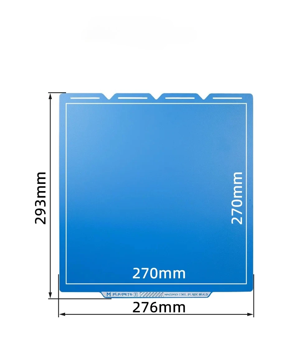 1 Pezzo Di Piastra In Acciaio Laminato A Freddo Satinato Su Entrambi I Lati, Piastra Per Basse Temperature, Piastra Stabilizzatrice Snapmaker U1 PEI 293*276Mm-image