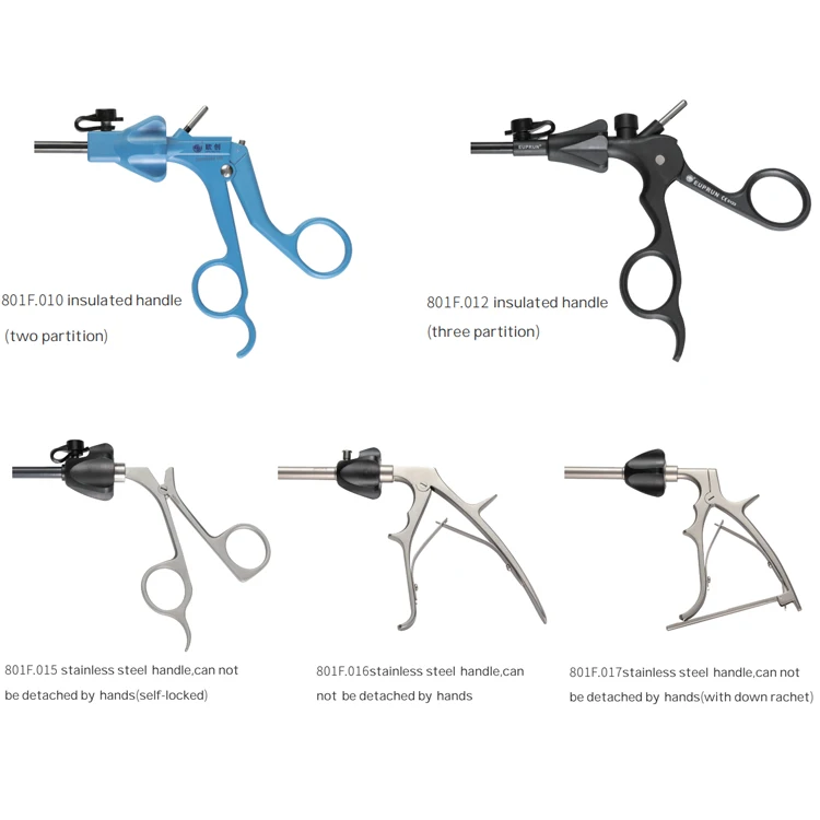 Geyi 10mm Reusable Laparoscopic Stomach Grasping Forceps Round Tip