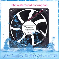 Ventilador de refrigeración a prueba de agua IP68, humidificador, spray, DC12V/24V/48V, 6CM/8CM/9CM/12CM, congelador, a prueba de humedad, nuevo