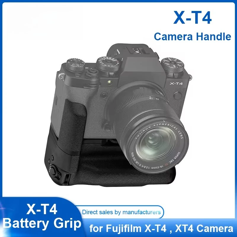 VG-XT4 Vertical Battery Grip for Fujifilm X-T4 - Dual NP-W235 Battery Dustproof Vertical Shutter Controls