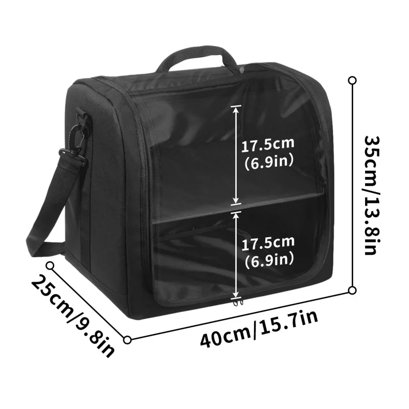 1pcssaco de armazenamento de boné de beisebol, chapéu de grande capacidade com bolsa saco de armazenamento à prova de poeira portátil saco de armazenamento de boné de beisebol multi-camada