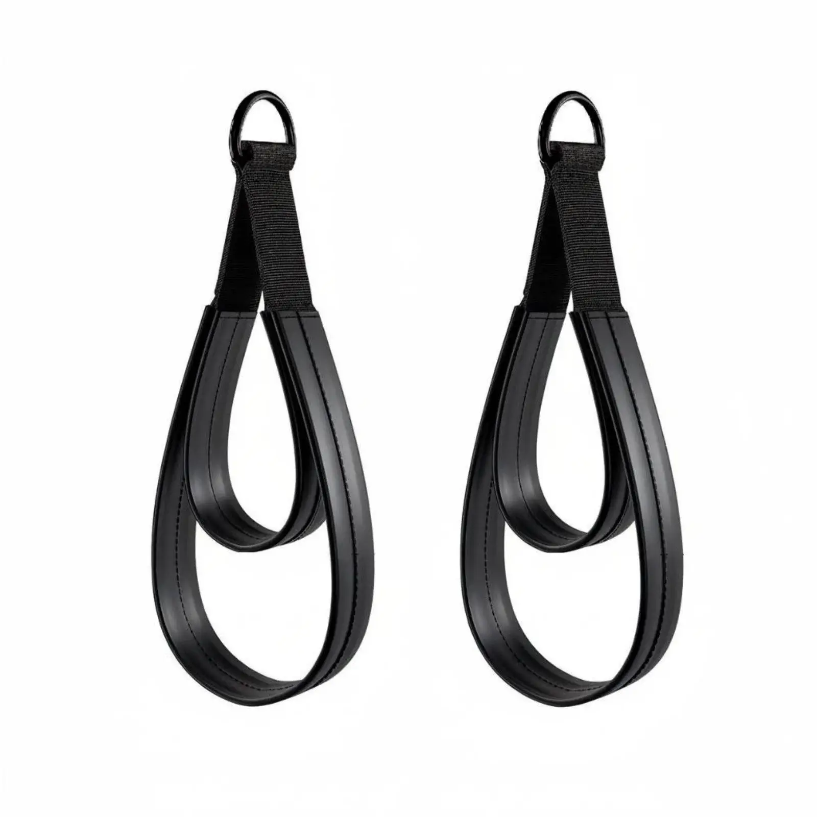 Pilates Reformer Foot Straps Construction Double Loop Pilates Straps Universal Fit Reformer Machine Ankle Cuffs for Home Gym