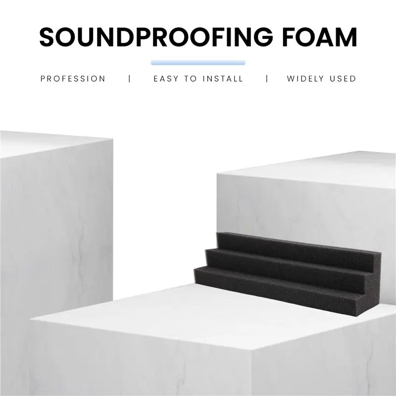 N96R 32 Pcs Acoustic Panels Bass Trap Corner Studio Foam Sound Insulation Pad Wall Panel Corner Block For Studio Or Theater