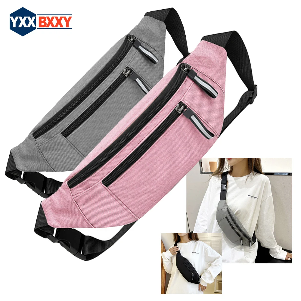 

1PCS Fanny Pack for Men Women Waterproof Waist Packs with Adjustable Belt Crossbody Waist Bag for Travel Hiking Running Outdoor