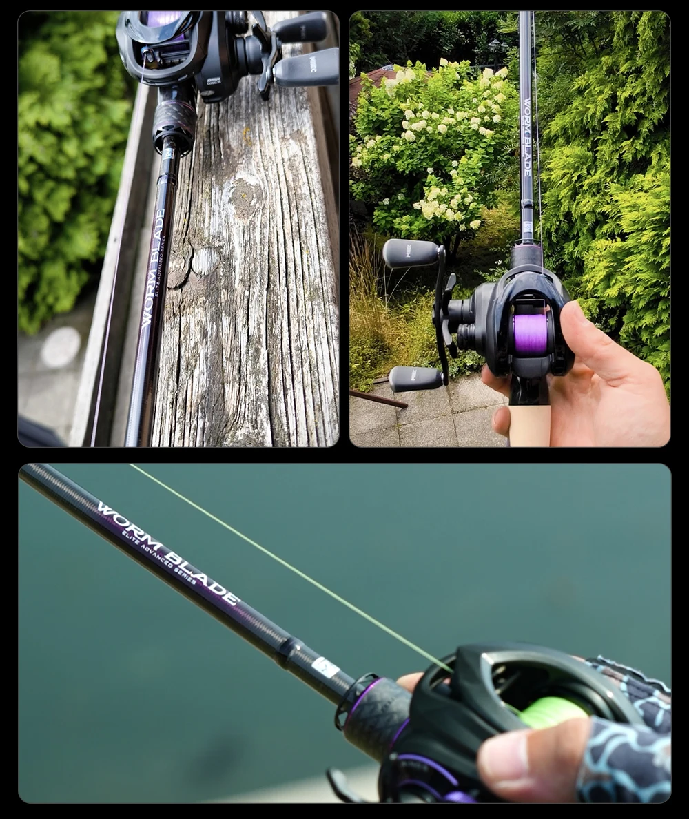 Kingdom Angelrute 1,95m 1,98m 2,01m 2,04m L ML M MH Fuji-Führungsring Toray 33T+40T Carbon-Gewebe Bass-Angelrute – Detail 21