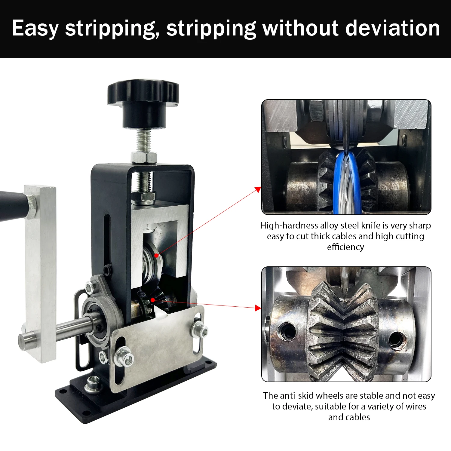 Manual/Automatic Wire Stripping Machine Copper Wire Stripper,  For Scrap Copper Stripping Diameter 1-20mm