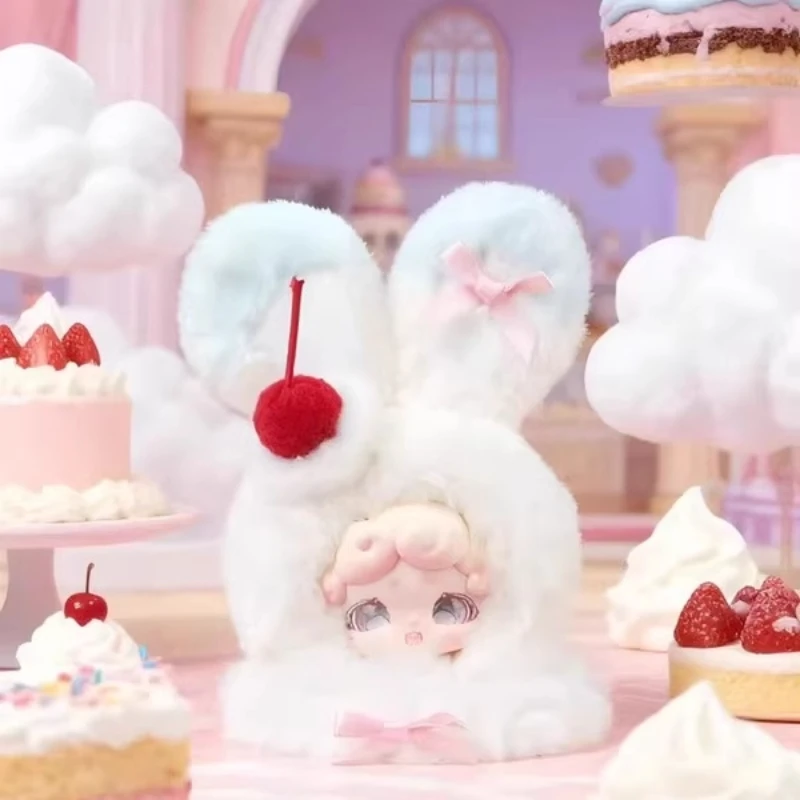 

LuckyDeerNai Sleepy Bunny Fluffy Ice Series Plush Blind Box Cute Stuffed Animal Keychain Figure Decor Gift for Girls