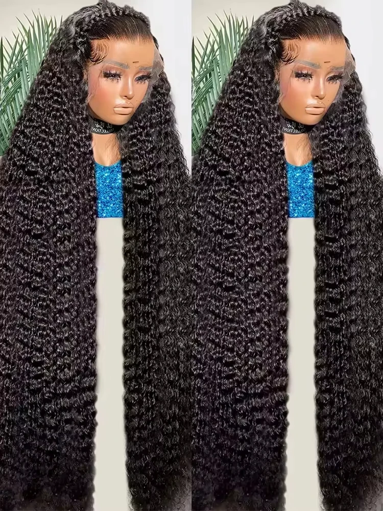 

30 дюймов 13x4 13x6 HD Глубокая волна Кружевной фронтальный парик Бразильские свободные водные вьющиеся парики из натуральных волос на кружеве для женщин Плотность 300%