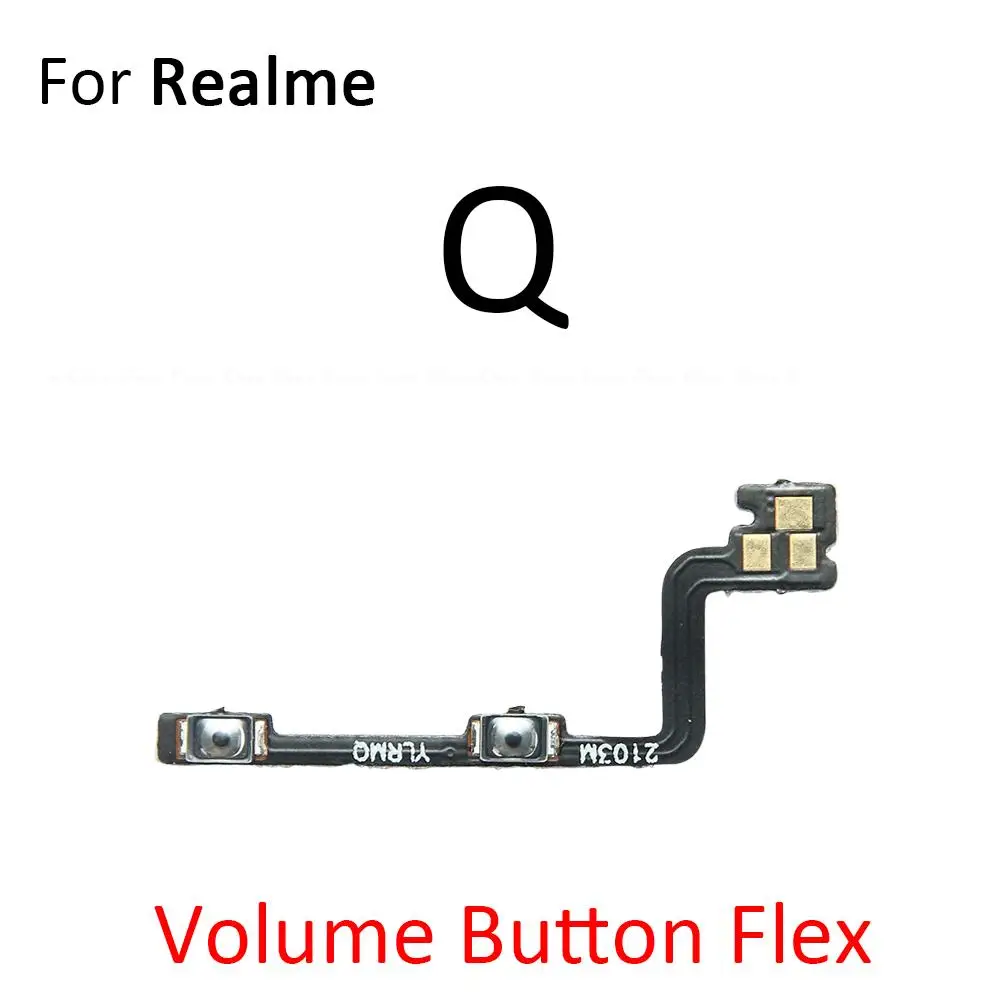 Power On Off Button Volume Switch Key Control Flex Cable Replacement Parts For OPPO Realme Q Q2i Q2 Pro V3 V5 5G