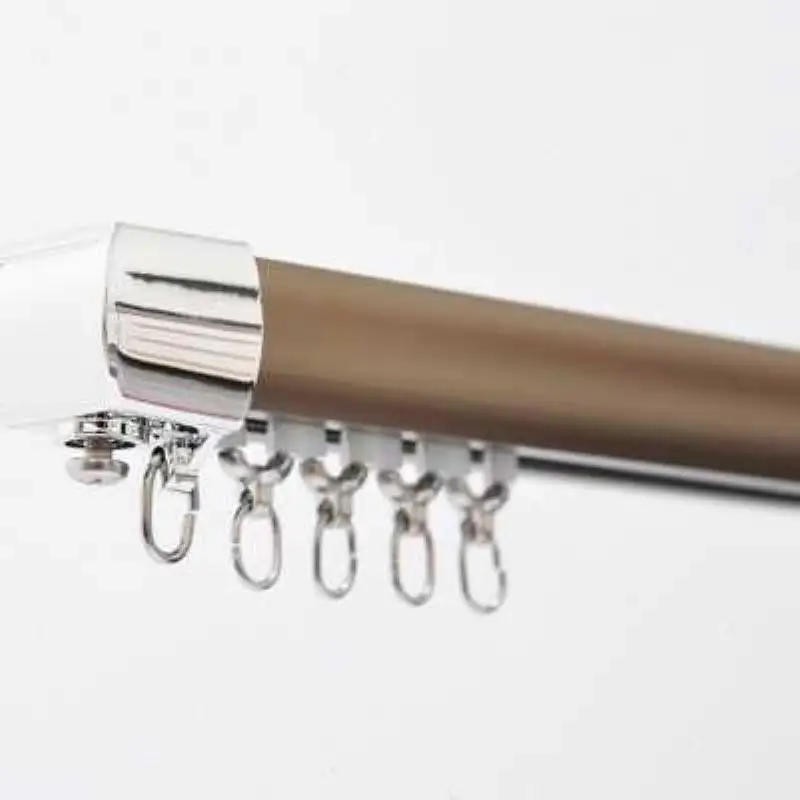 New curtain track straight rail curved rail nano silent yang A bedroom living room thickened guide rail slide silent window