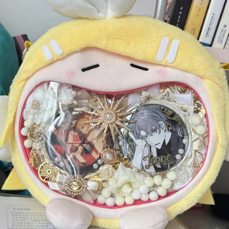 Kagamine Rin Hatsunemiku Kagamine Len pluszowa torba na ramiฤ bolesna paczka Bemoe oryginalny Kawaii Cosplay pluszowy plecak prezenty dla dziewczynek