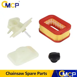 CMCP 5200 5800 52/58CC Chainsaw Paper Air Filter Set Gasoline Chainsaw Paper Air Filter Replacement Garden Tool Parts