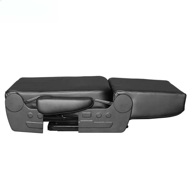 Rock & Roll Style Metal and Foam Three-Layer Campervan Bed Seats Double Armrest ISOfix Child Seat Mounts
