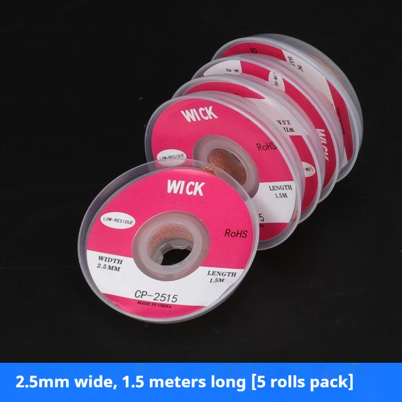 Tin suction wire, tin slag removal tape, tin pad removal, tool removal, tin suction wire, tin suction tape