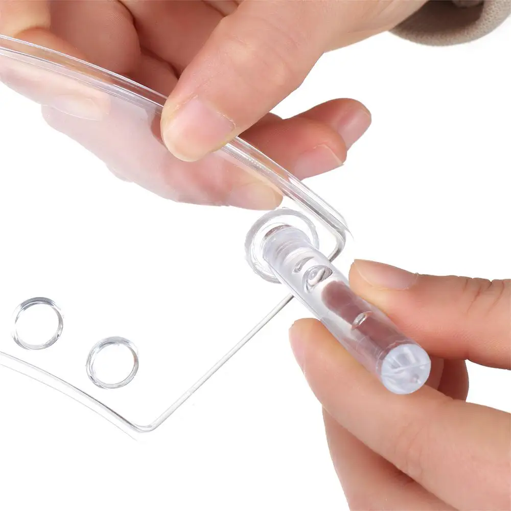 Kids Gift 6/12-Slots Transparent Ballpoint Pen Organizer Makeup Brush Rack Acrylic Pen Holder Nail Brush Holder Display Stand