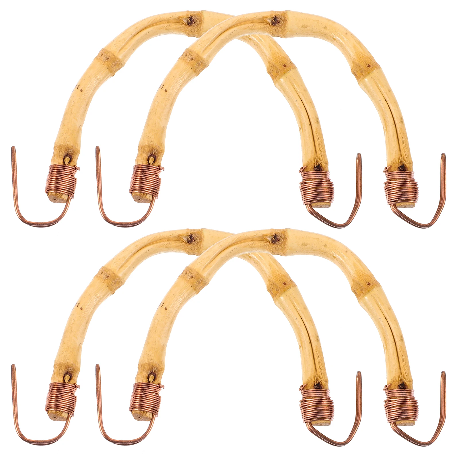 

4 Pcs Teapot Handle Accessories for Pottery Kettle Bamboo Handles Anti-scald Replacement Grip